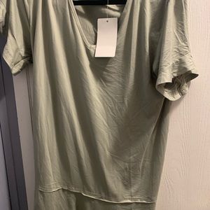 Beautiful loose sage green top